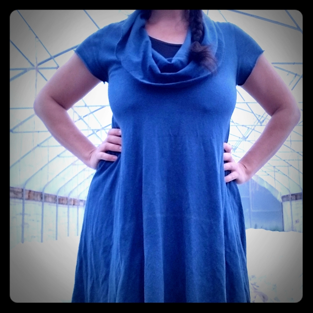 Gaia Conceptions Cowl Hemp Organic Tunic Dress